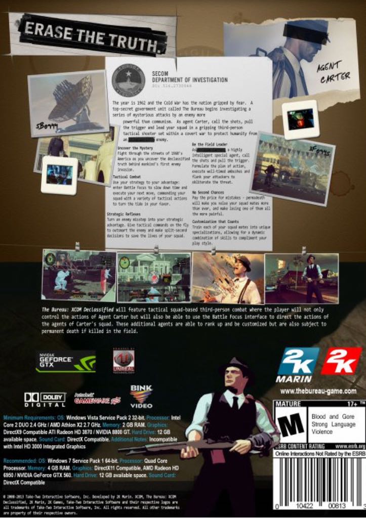 Bureau XCOM Declassified - PC (2K Games - 1) video game collectible [Barcode 5026555062152] - Main Image 2