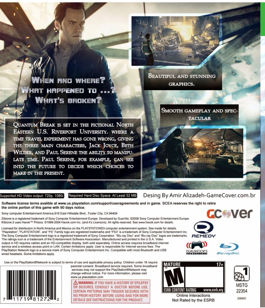 Quantum Break - Microsoft Xbox One (Microsoft Studios - 1) video game collectible [Barcode 889842055566] - Main Image 2