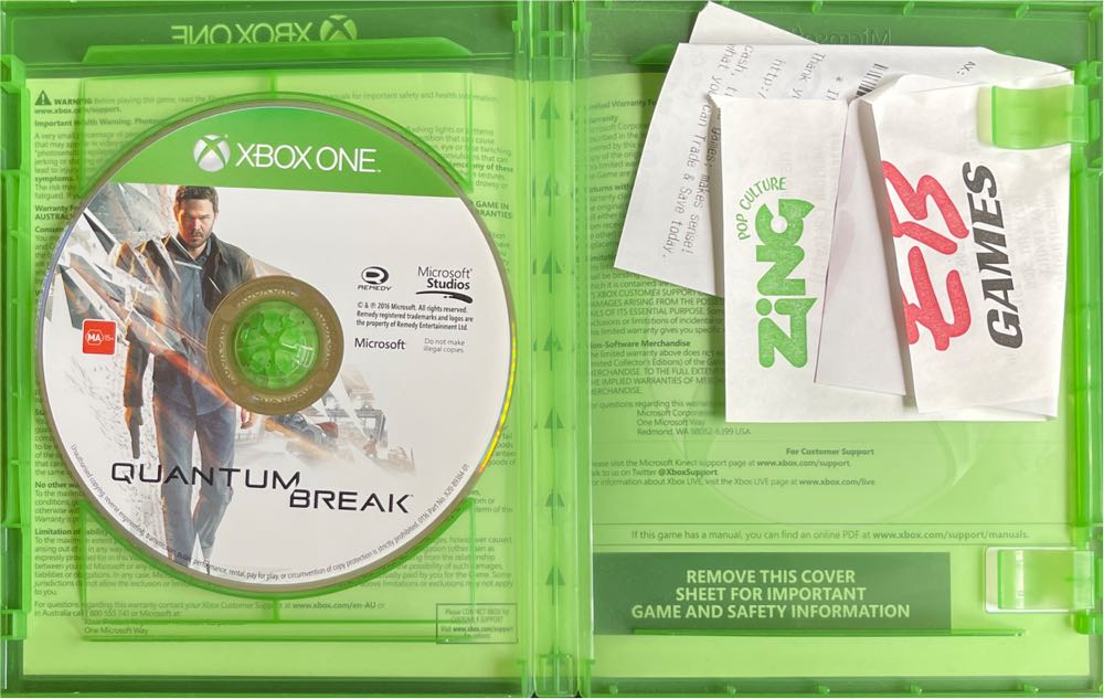 Quantum Break - Microsoft Xbox One (Microsft Studios - 1) video game collectible [Barcode 889842055726] - Main Image 3