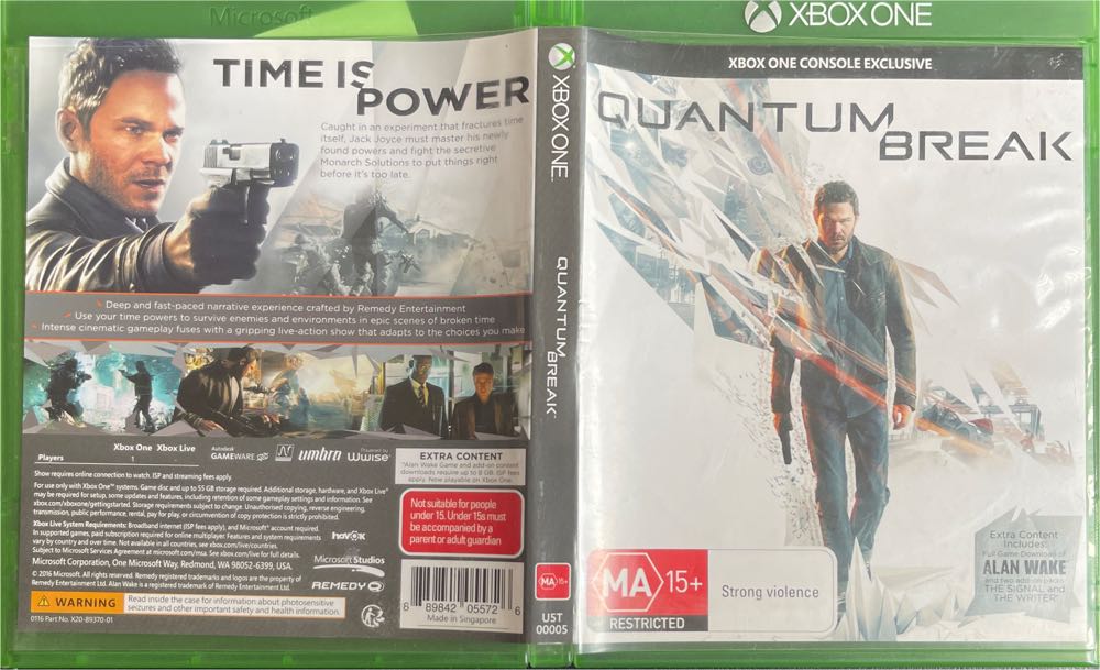 Quantum Break - Microsoft Xbox One (Microsft Studios - 1) video game collectible [Barcode 889842055726] - Main Image 4