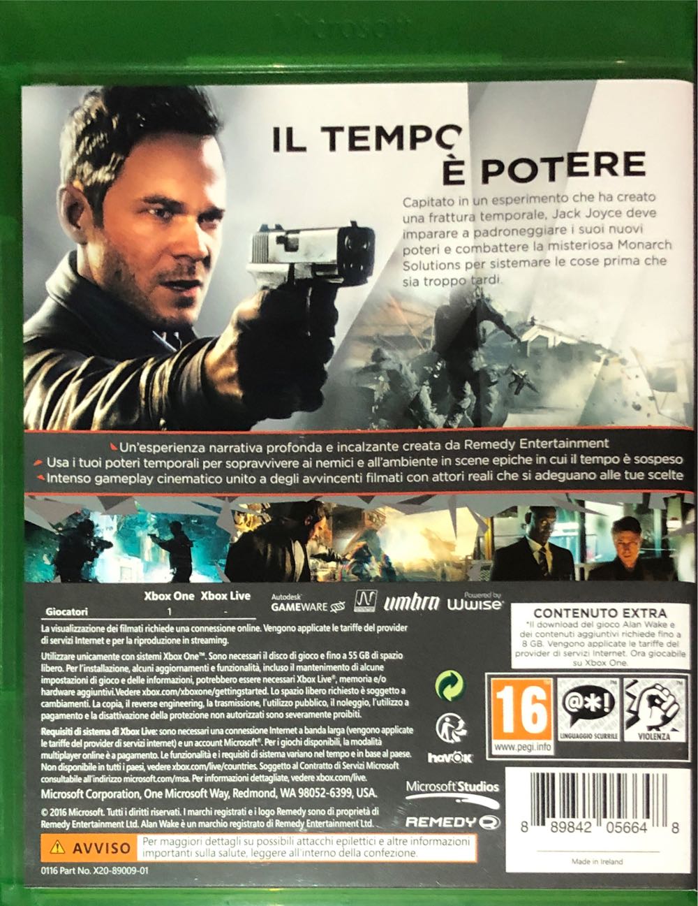 Quantum Break - Microsoft Xbox One (Microsoft Game Studios - 1) video game collectible [Barcode 889842056648] - Main Image 2