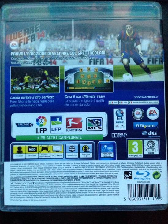 Fifa 2014 - Sony PlayStation 3 (PS3) (EA Sport - 1-7) video game collectible [Barcode 5030931111105] - Main Image 2