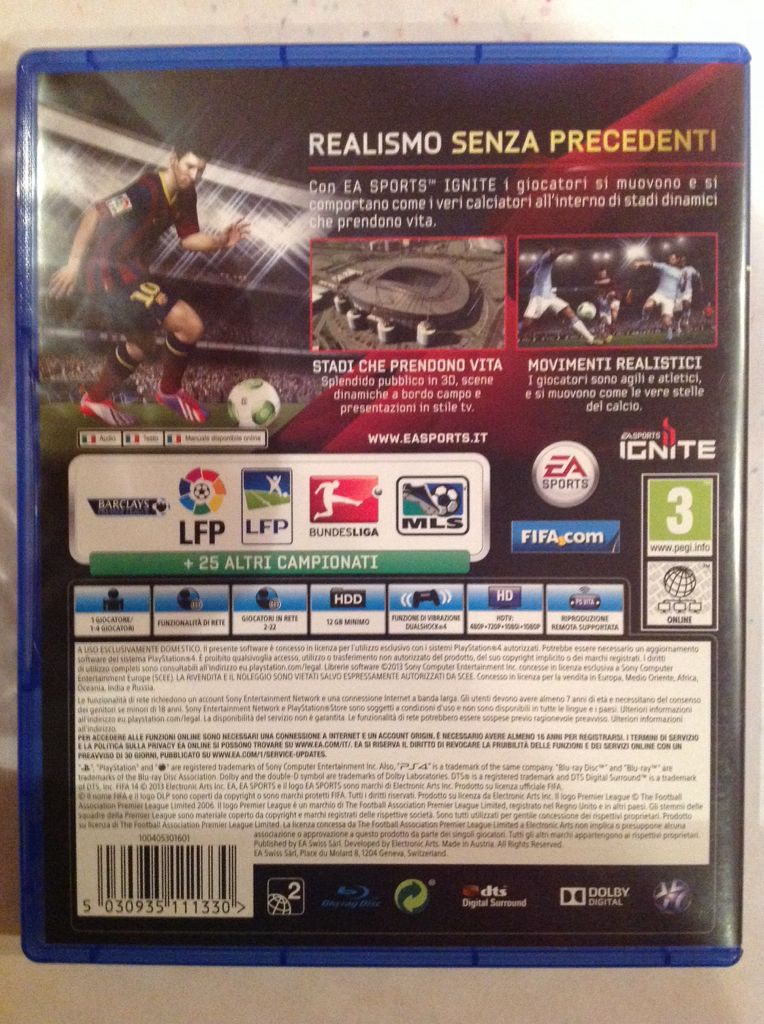 FIFA 14 - Sony PlayStation 4 (PS4) (Electronic Arts - 1-22) video game collectible [Barcode 5030935111330] - Main Image 2