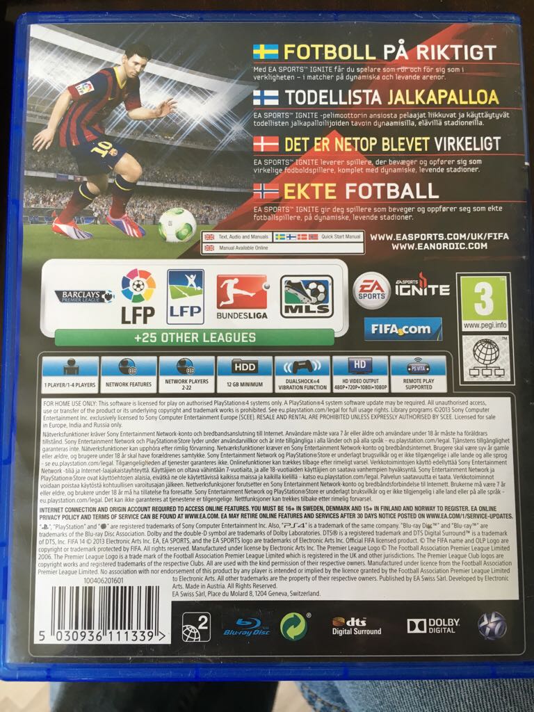 FIFA 14 - Sony PlayStation 4 (PS4) video game collectible [Barcode 5030936111339] - Main Image 2