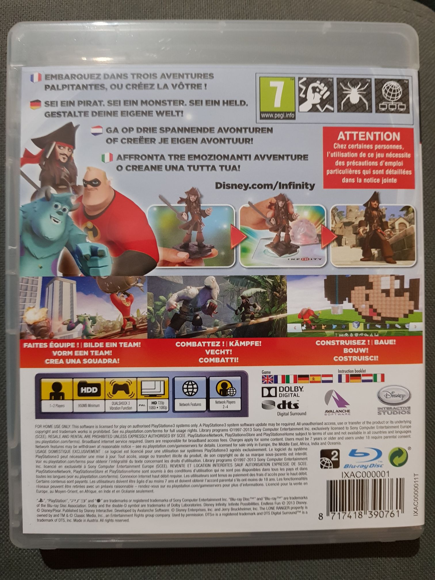 Disney Infinity - Sony PlayStation 3 (PS3) (Disney Interactive - 1-4) video game collectible [Barcode 8717418390761] - Main Image 2