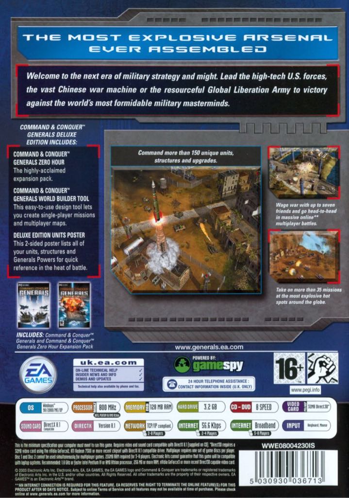Command and Conquer: Generals - Deluxe Edition - PC (Electronic Arts) video game collectible [Barcode 5030930047061] - Main Image 2