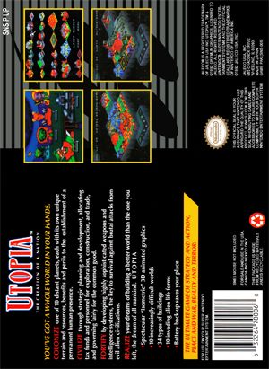 Utopia: The Creation of a Nation - Nintendo Super Nintendo Entertainment System (SNES) (Jaleco - 1) video game collectible [Barcode 032264700068] - Main Image 2