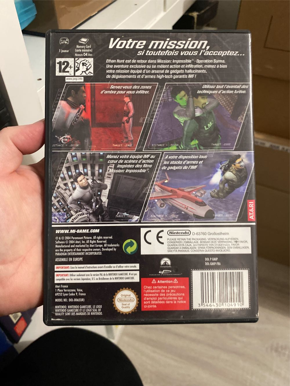 Mission Impossible Operation Surma Jeu Console Game Cubecomplet - Nintendo GameCube (Atari - 1) video game collectible [Barcode 3546430104910] - Main Image 2