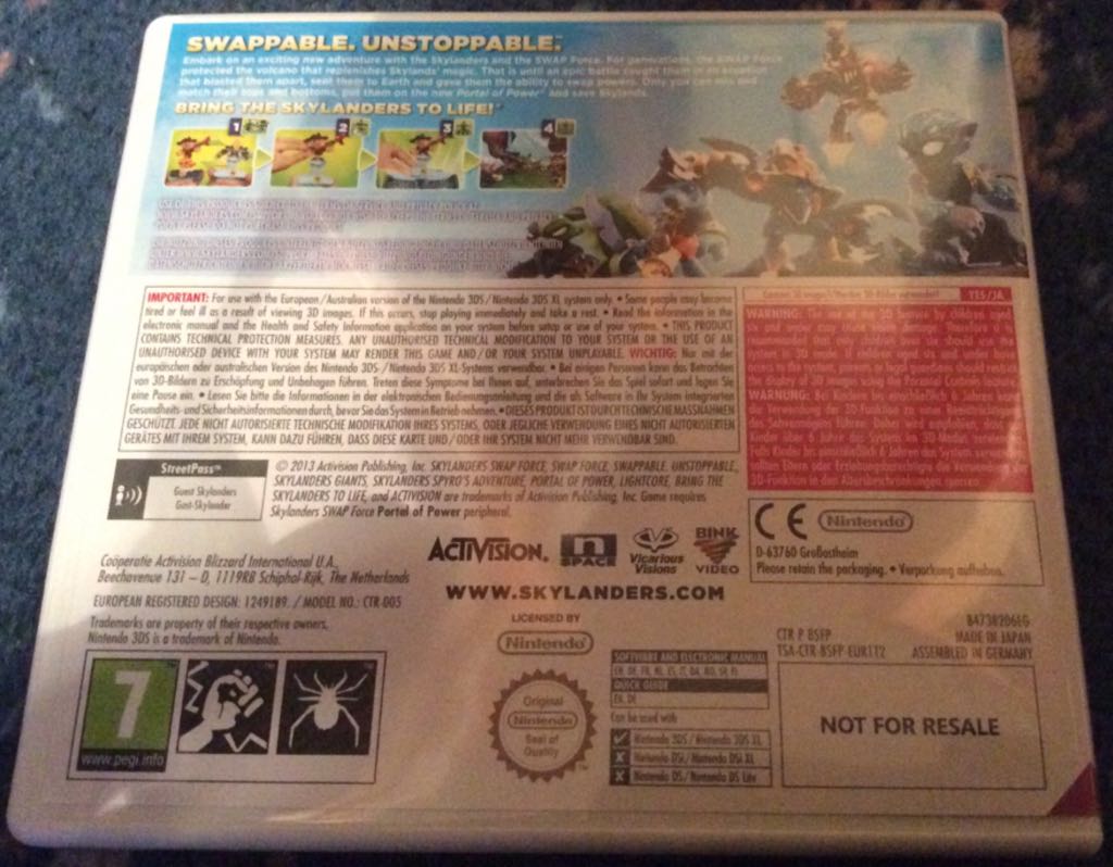 Skylanders Swap Force - Nintendo 3DS (Actavision) video game collectible [Barcode 5030917126420] - Main Image 2