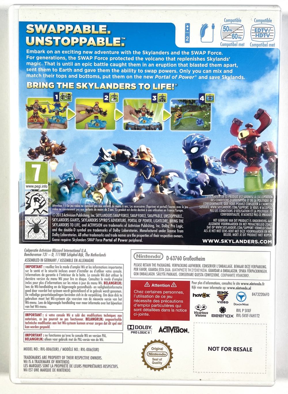 Skylanders Swap Force - Nintendo Wii video game collectible - Main Image 2