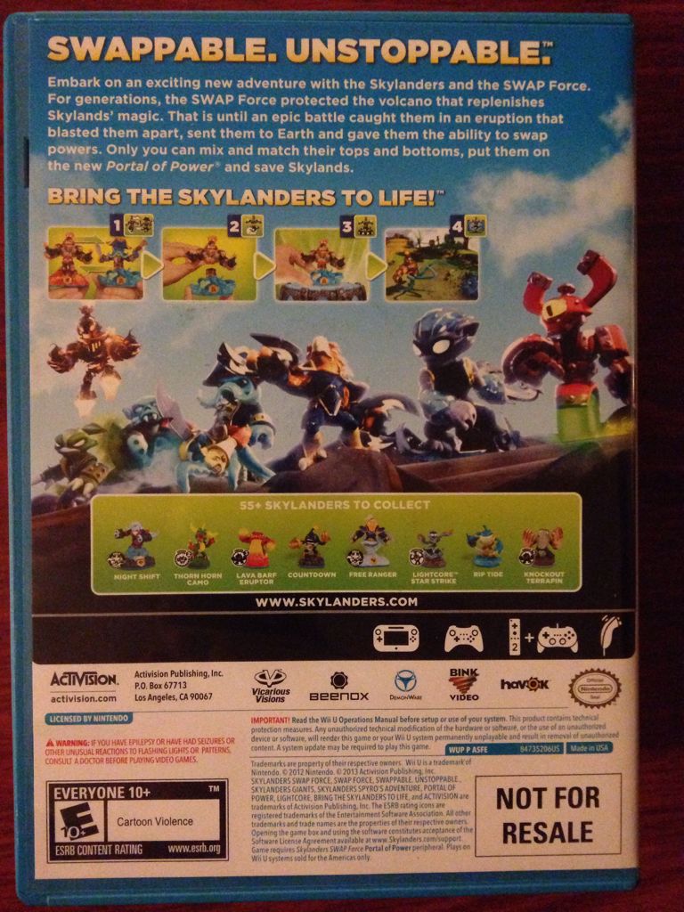 Skylanders Swap Force - Nintendo Wii U (Activision) video game collectible - Main Image 2