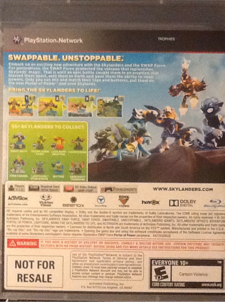Skylanders Swap Force - Sony PlayStation 3 (PS3) (Actavision - 2) video game collectible - Main Image 2