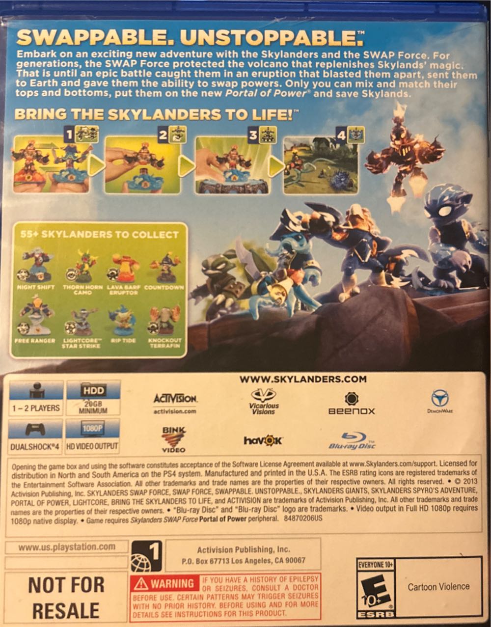 Skylanders Swap Force - Sony PlayStation 4 (PS4) (Activision) video game collectible - Main Image 2
