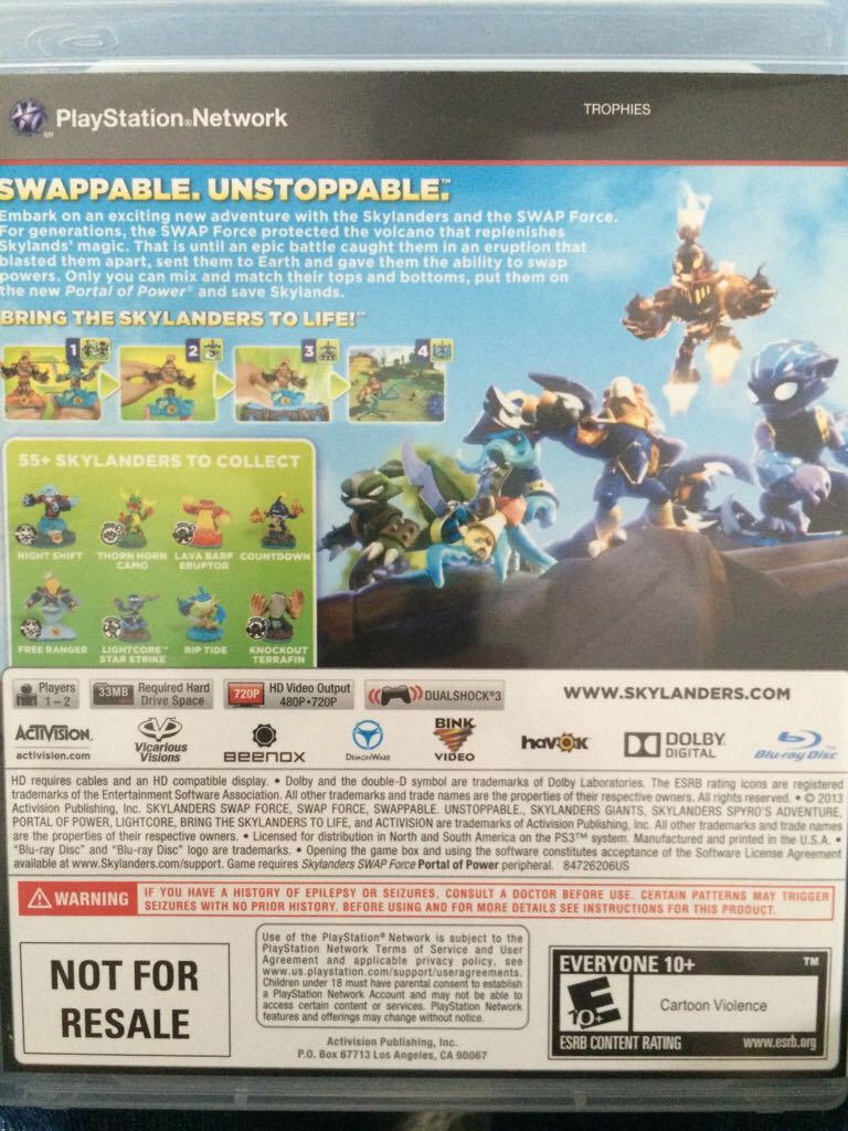 Skylanders: Swap Force - Sony PlayStation 3 (PS3) video game collectible - Main Image 2