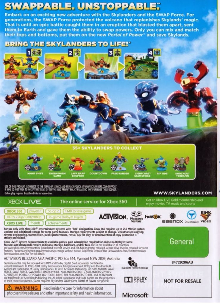 Skylanders Swap Force - Microsoft Xbox 360 (Activision) video game collectible - Main Image 2