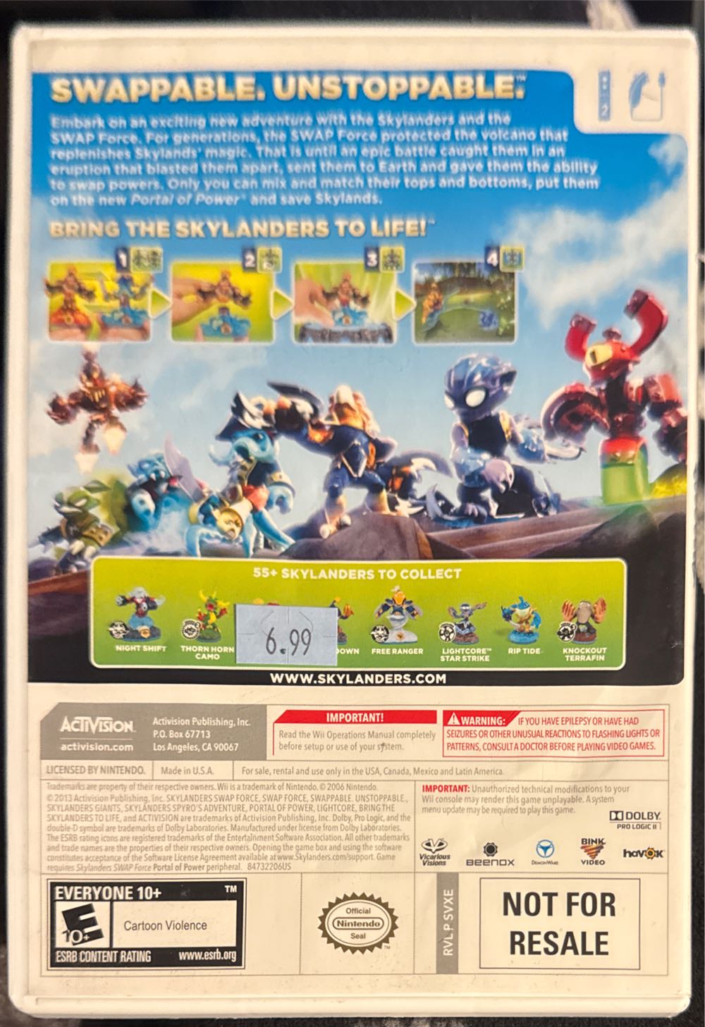 Skylanders Swap Force - Nintendo Wii (Activision) video game collectible - Main Image 2