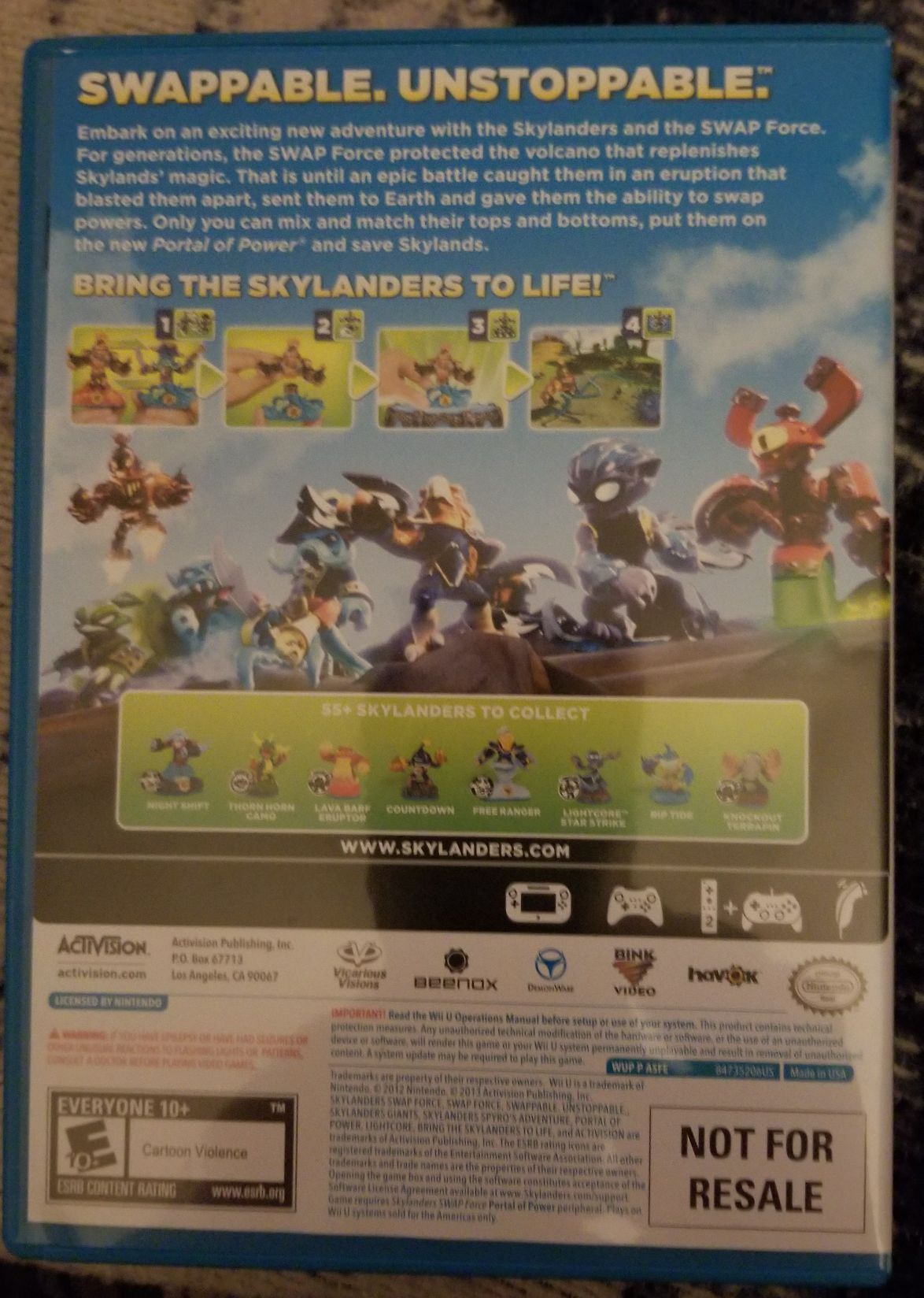 Skylanders Swap Force - Nintendo Wii U video game collectible - Main Image 2