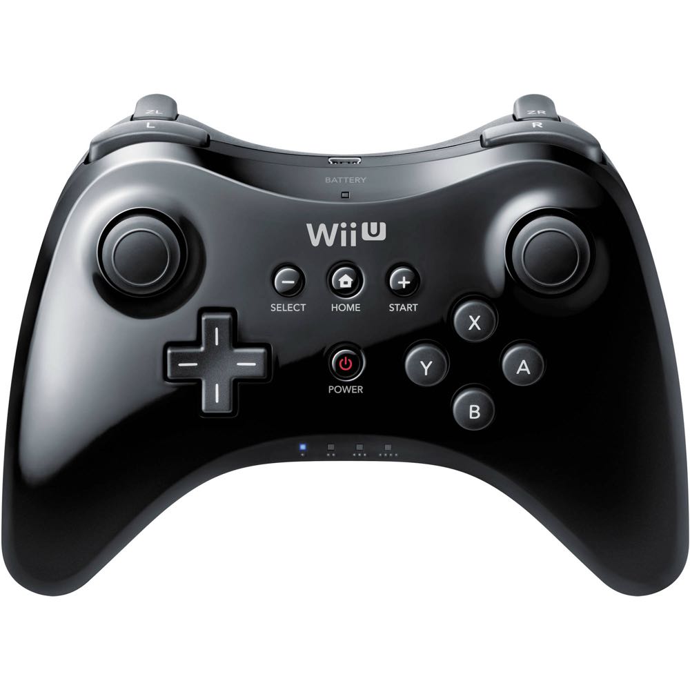Wii U Pro Controller Black - Nintendo Wii U (Nintendo  - 1) video game collectible - Main Image 2