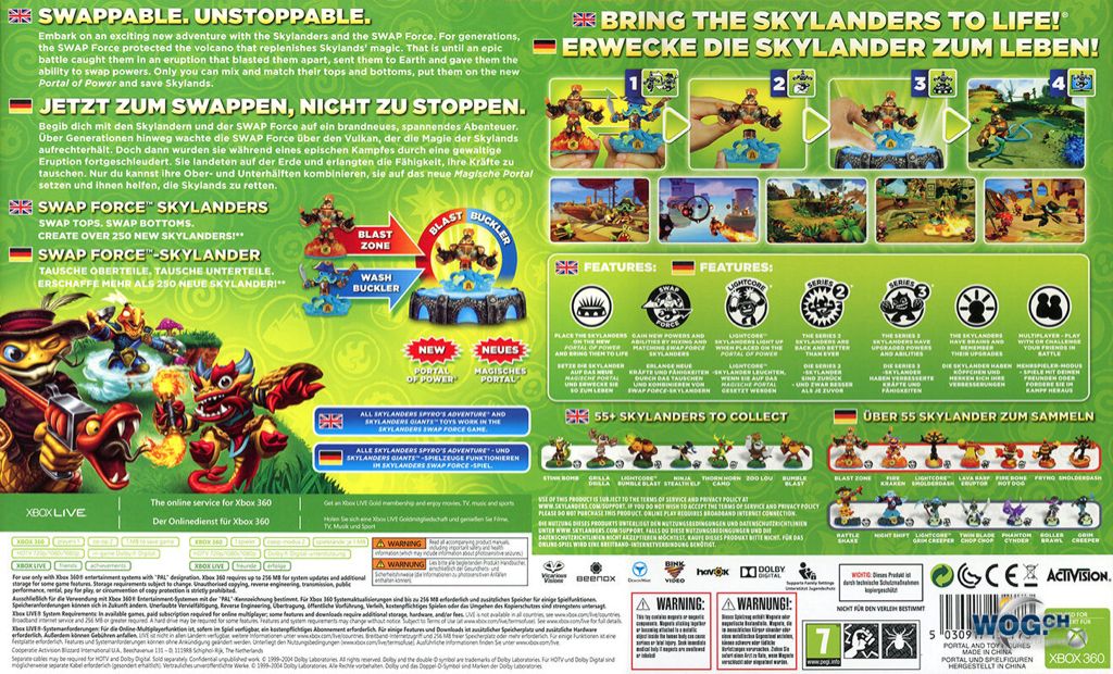 Skylanders: Swap Force - Nintendo Wii (Activision - 2) video game collectible [Barcode 5030917132650] - Main Image 2
