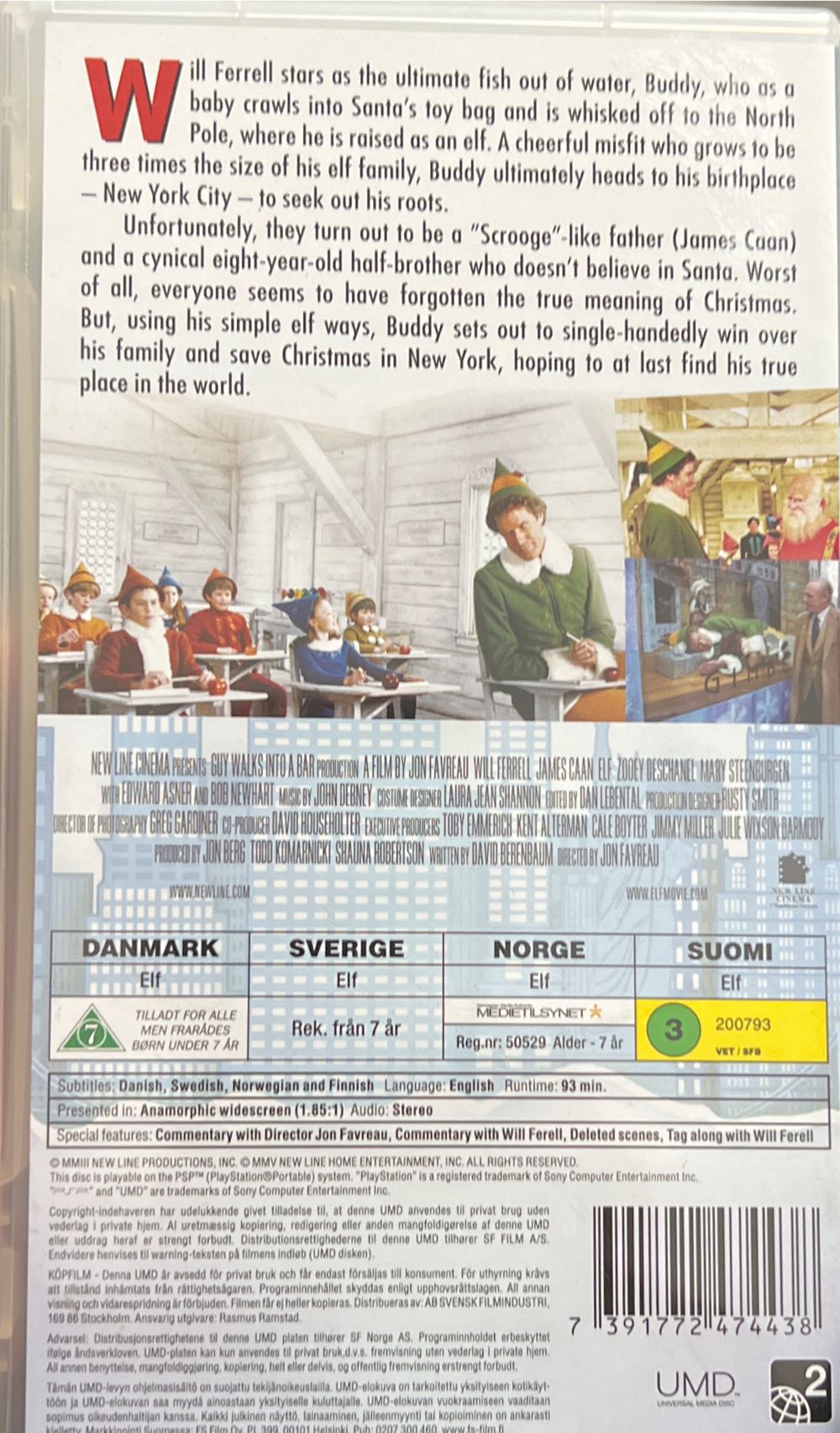 Elf The Movie - Sony PlayStation Portable (PSP) video game collectible - Main Image 2