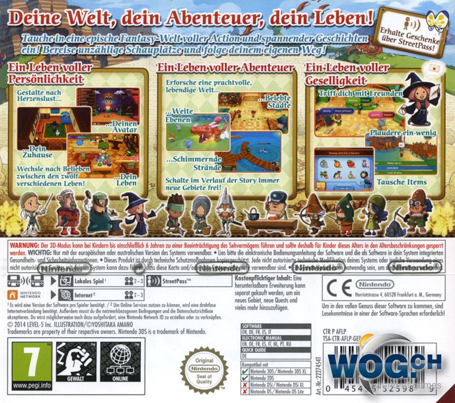 FANTASY LIFE S SPIEL FANTASY ROLENSPIEL ABENTEUER - Nintendo 3DS (1) video game collectible [Barcode 045496525958] - Main Image 2