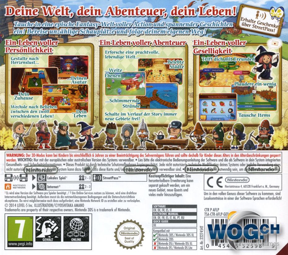 Fantasy Life - Nintendo 3DS (1) video game collectible [Barcode 045496525958] - Main Image 2