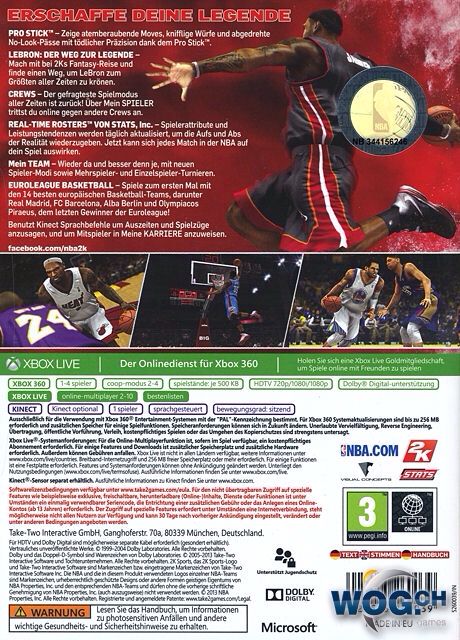 NBA 2K14 - Microsoft Xbox 360 video game collectible [Barcode 5026555259996] - Main Image 2