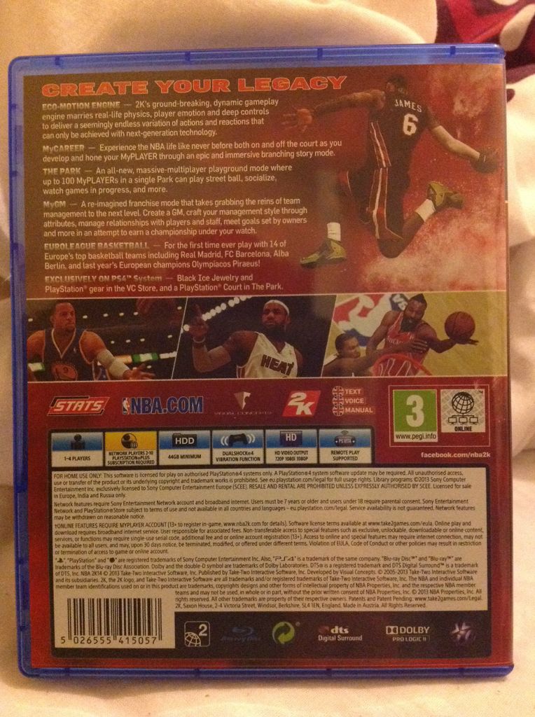 NBA 2K14 - Sony PlayStation 4 (PS4) (2K Sports - 4) video game collectible [Barcode 5026555415057] - Main Image 2