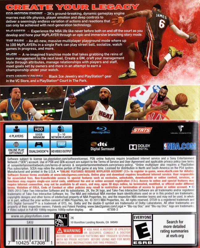 NBA 2K14 - Sony PlayStation 4 (PS4) (2K Games - 1-4) video game collectible - Main Image 2