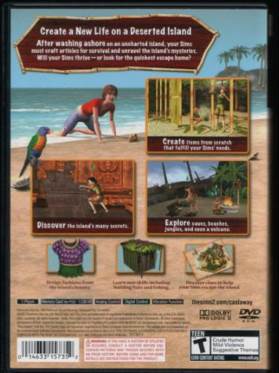 Sims 2: Castaway, The - Sony PlayStation 2 (PS2) (Electronic Arts - 1) video game collectible [Barcode 5030930058746] - Main Image 2