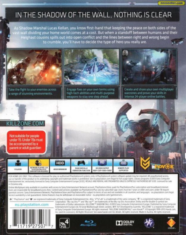 Killzone: Shadow Fall - Sony PlayStation 4 (PS4) (Sony Computer Entertainment - 2) video game collectible - Main Image 2