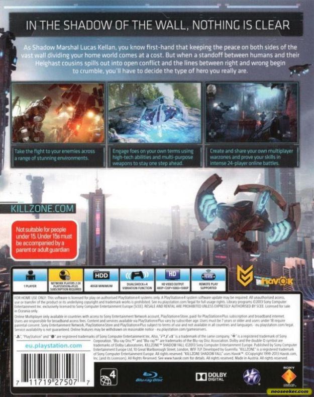 Killzone: Shadow Fall - Sony PlayStation 4 (PS4) (Sony Computer Entertainment - 1) video game collectible - Main Image 2