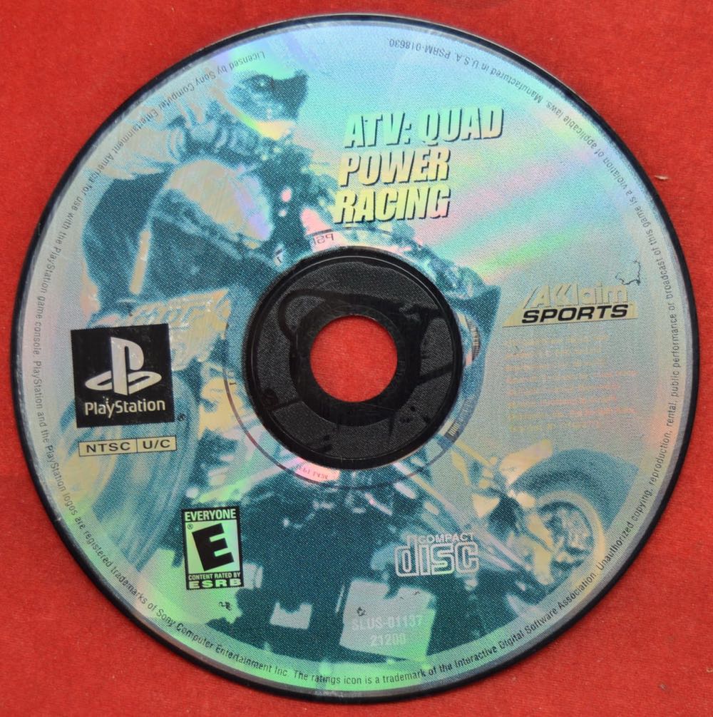 ATV Quad Power Racing - Sony PlayStation (Acclaim Entertainment - 2) video game collectible [Barcode 021481212003] - Main Image 3