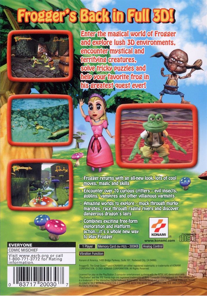 Frogger The Great Quest - Sony PlayStation 2 (PS2) video game collectible - Main Image 2