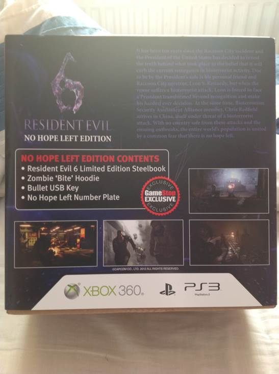 Resident Evil 6 - GameStop Exclusive No Hope Left Edition - Sony PlayStation 3 (PS3) (Capcom - 1) video game collectible - Main Image 2