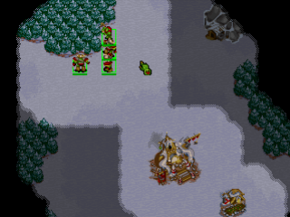 Warcraft II: The Dark Saga - Sony PlayStation (Electronic Arts/EA Games - 1) video game collectible [Barcode 014633077957] - Main Image 4