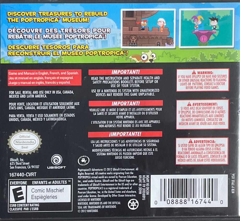 Poptropica Adventures - Nintendo DS (Ubisoft) video game collectible [Barcode 008888167440] - Main Image 2