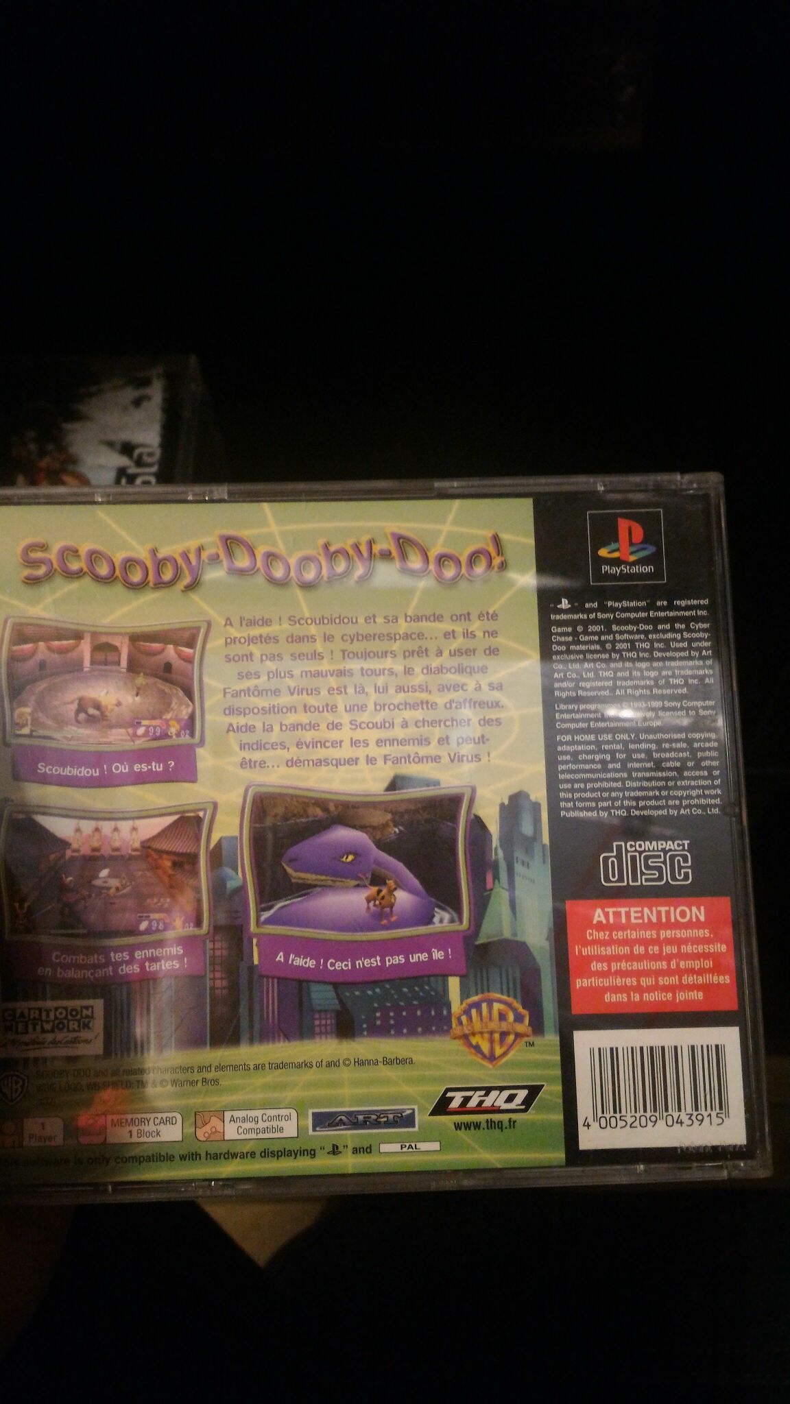 Scooby Doo Et La Cybertraque PS1 - Sony PlayStation video game collectible [Barcode 4005209043915] - Main Image 2