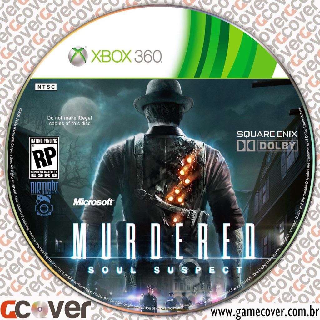 Murdered: Soul Suspect - Microsoft Xbox 360 (Square Enix - 1) video game collectible [Barcode 662248913278] - Main Image 2