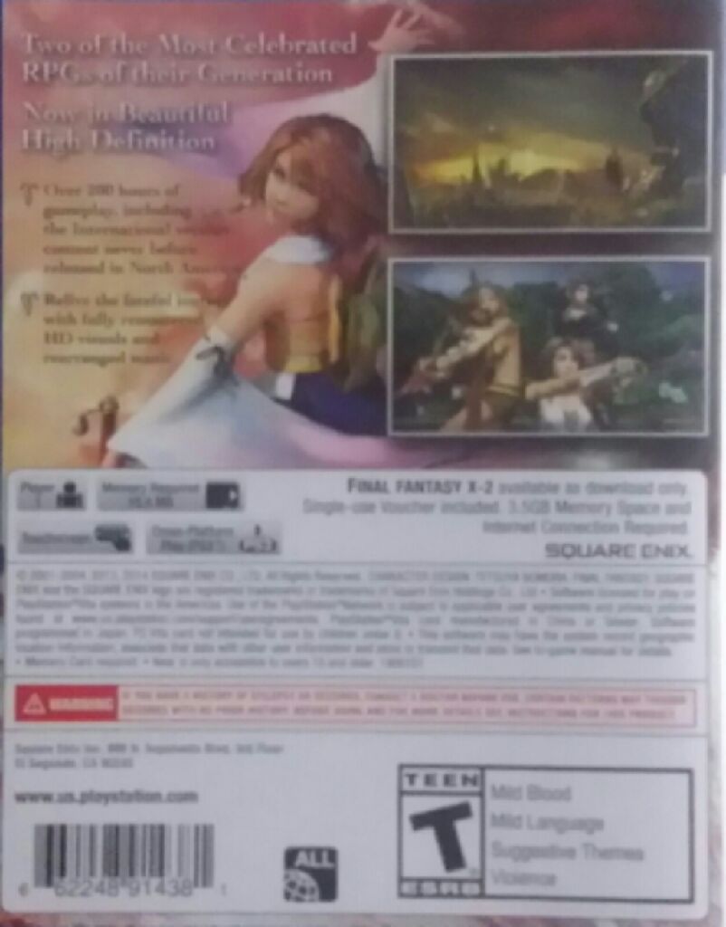 Final Fantasy X | X-2 HD Remaster - Sony PlayStation Vita (PS Vita) (Square Enix - 1) video game collectible [Barcode 5021290057753] - Main Image 2