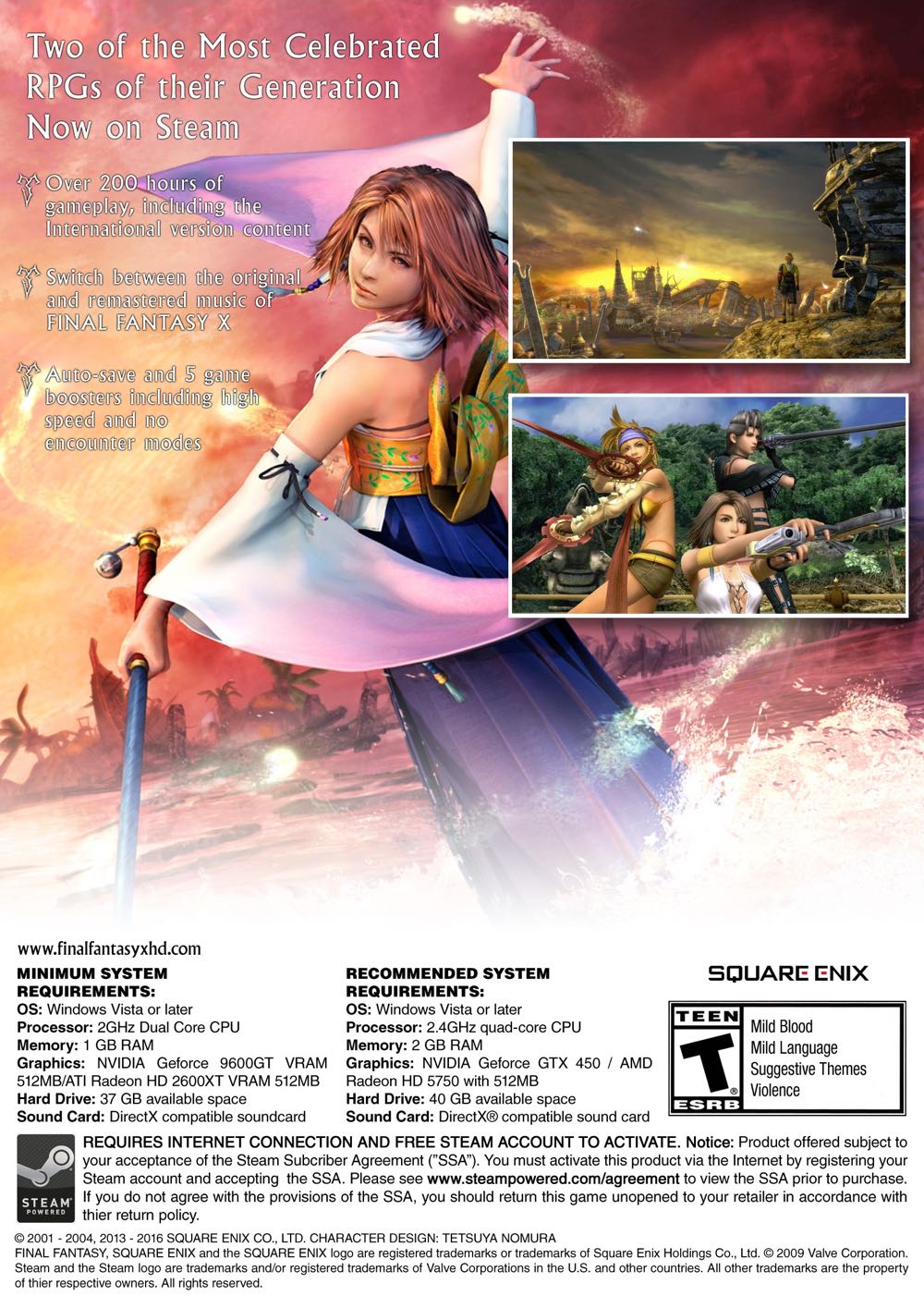 Final Fantasy X/X-2 HD Remaster - Valve Steam (Square Enix - 1) video game collectible - Main Image 2