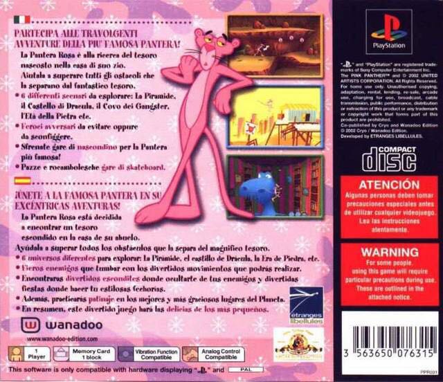 Pink Panther Pinkadelic Poursuite - Sony PlayStation (Wanadoo) video game collectible [Barcode 3563650076049] - Main Image 2