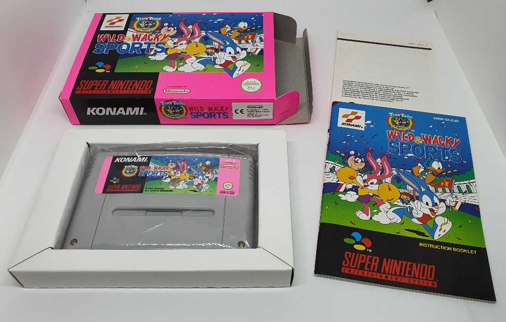 Tiny Toon Adventures Wacky Sports Challenge - Nintendo Super Nintendo Entertainment System (SNES) (Konami - 4) video game collectible [Barcode 083717150169] - Main Image 3