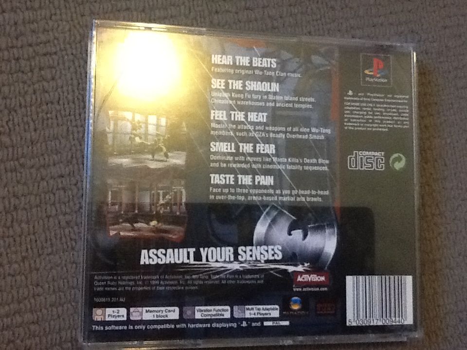 Wu-Tang Taste The Pain - Sony PlayStation video game collectible [Barcode 5030917009440] - Main Image 2