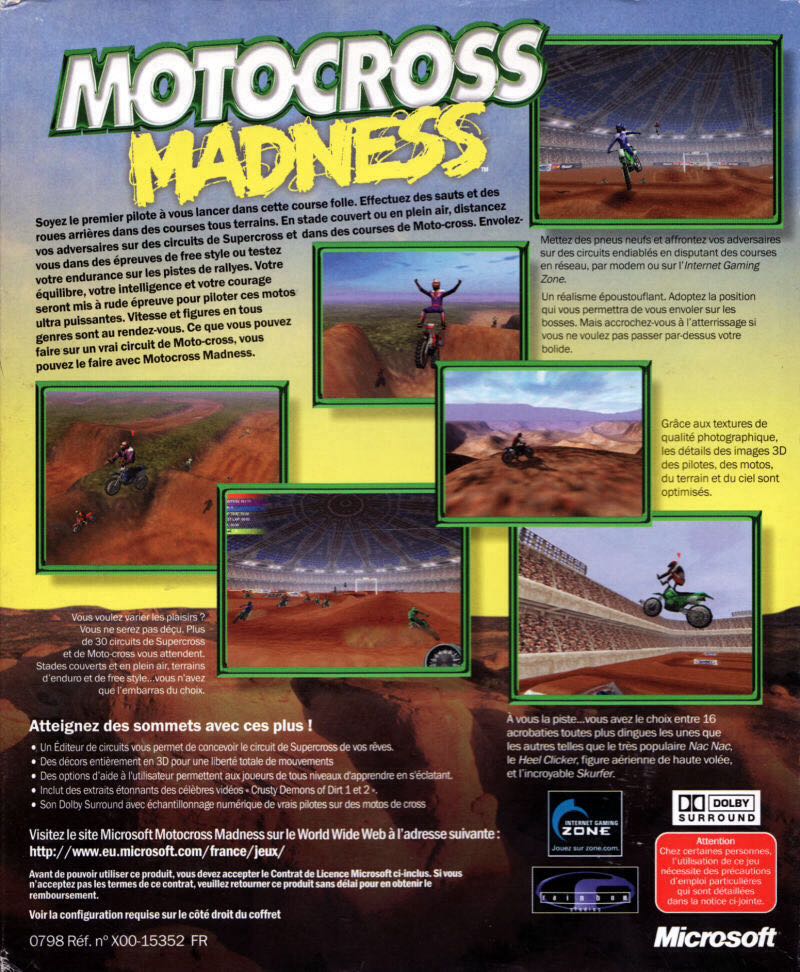 Motorcross Madness - Microsoft Xbox 360 video game collectible - Main Image 2
