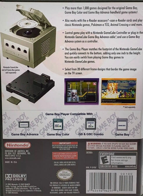 Game Boy Player - Nintendo GameCube (Nintendo) video game collectible [Barcode 04543800] - Main Image 2