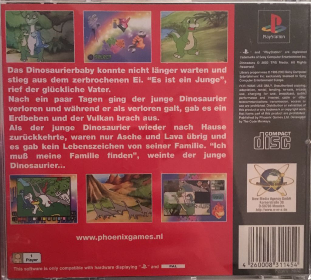 Dinosaurs - Sony PlayStation video game collectible [Barcode 4260008311454] - Main Image 2
