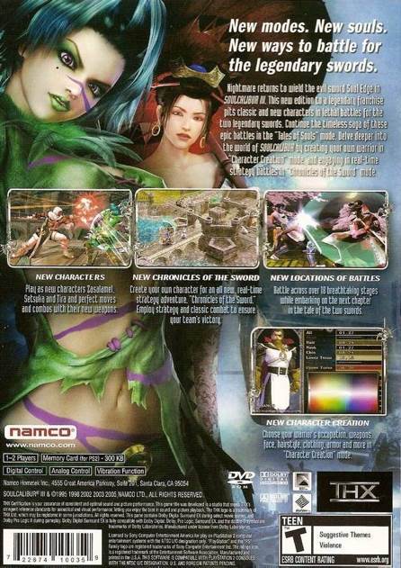 Soul Calibur III Greatest Hits - Sony PlayStation 2 (PS2) video game collectible - Main Image 2