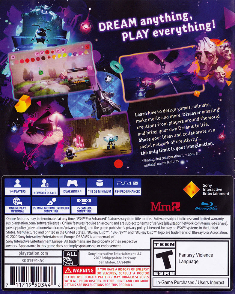 Dreams - Sony PlayStation Plus (Sony Interactive Entertainment - 1) video game collectible - Main Image 2
