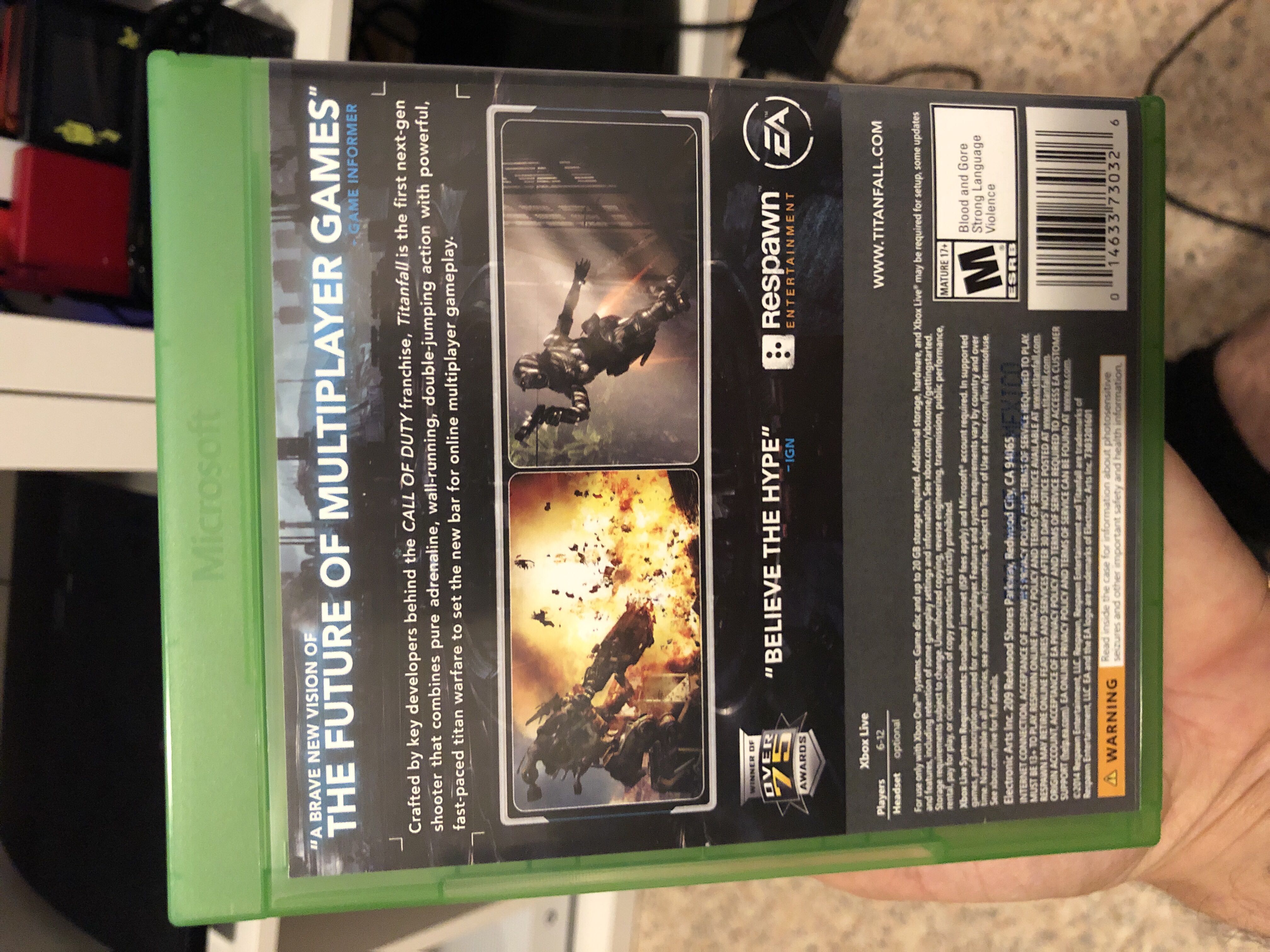 Titanfall - Microsoft Xbox One ((EA) Electronic Arts - 12) video game collectible [Barcode 014633730326] - Main Image 3